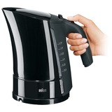 Braun WK 500 bollitore elettrico 1,6 L 3000 W Nero Nero, 1,6 L, 3000 W, Nero, Indicatore del livello dell'acqua, Filtro