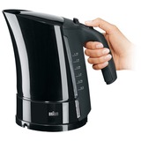 Braun WK 500 bollitore elettrico 1,6 L 3000 W Nero Nero, 1,6 L, 3000 W, Nero, Indicatore del livello dell'acqua, Filtro, Vendita al dettaglio