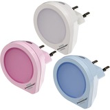 Brennenstuhl 1173180 luce notturna Luce notturna con spina Luce notturna con spina, Rosa, Blu, Bianco, 53 mm, 50 mm, 53 mm