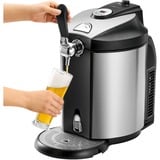 Clatronic BZ 3740 Bevande fredde Isolato, Erogatore di birra accaio/Nero, Bevande fredde, Isolato, Acciaio inossidabile, Pulsanti, Manopola, LED, 5 L