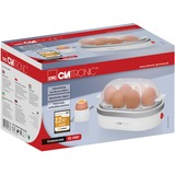Clatronic HA-EGGBOIL-13 Pentolino per uova, Cuociuova bianco/Argento, 230 V, 50 Hz