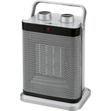 Clatronic HL 3631 Grigio 1500 W Riscaldatore ambiente elettrico con ventilatore, Termoventilatore argento/Nero, Riscaldatore ambiente elettrico con ventilatore, Ceramica, CE, Intertek GS, Grigio, Manopola, 1500 W