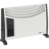 Clatronic KH 3433 Riscaldatore ambiente elettrico con ventilatore Interno Nero, Bianco 2000 W, Livello convettore bianco/Nero, Riscaldatore ambiente elettrico con ventilatore, Interno, Soffitto, Parete, Nero, Bianco, 2000 W, 750 W