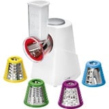 Clatronic ME 3604 grattugia elettrica Bianco, Trituratore bianco, Bianco, Acciaio inossidabile, CE, Formaggio, Noci, Ortaggi, AC, 150 W