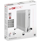 Clatronic RA 3737 Interno Bianco 2300 W Riscaldatore ambiente elettrico a olio bianco, Riscaldatore ambiente elettrico a olio, Olio, CE, Interno, Pavimento, Bianco