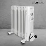 Clatronic RA 3737 Interno Bianco 2300 W Riscaldatore ambiente elettrico a olio, Radiatore bianco, Riscaldatore ambiente elettrico a olio, Olio, CE, Interno, Pavimento, Bianco