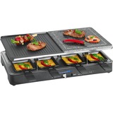 Clatronic RG 3518 Nero 1400 W, Raclette Nero/in acciaio inox, 1400 W, 220-240 V, 50 - 60 Hz, 4,85 kg, 8 pezzo(i)