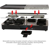 Clatronic RG 3518 Nero 1400 W, Raclette Nero/in acciaio inox, 1400 W, 220-240 V, 50 - 60 Hz, 4,85 kg, 8 pezzo(i)