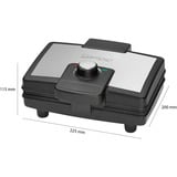 Clatronic WA 3606 2 waffle 800 W Nero, Acciaio inossidabile, Cialde Nero/in acciaio inox, 1,45 kg, 800 W, 230 V, 50 Hz