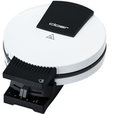 Cloer 181 piastra per waffle 930 W Nero, Bianco bianco/Nero, 930 W, 230 V, Vendita al dettaglio