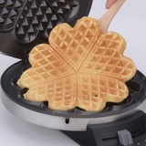 Cloer 189 piastra per waffle 930 W Nero, Acciaio inossidabile accaio/Nero, 930 W, 230 V, Acciaio inossidabile