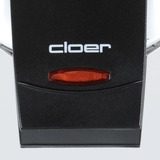 Cloer 261 piastra per waffle 800 W Nero, Bianco bianco/Nero, 800 W, 230 V, Vendita al dettaglio