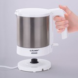 Cloer 4701 bollitore elettrico 1,5 L 1800 W Acciaio inossidabile, Bianco accaio/Bianco, 1,5 L, 1800 W, Acciaio inossidabile, Bianco, Senza filo