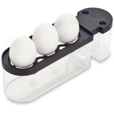 Cloer 6020 Pentolino per uova 3 uovo/uova 300 W Nero Nero, 65 mm, 230 mm, 130 mm, 230 V, Vendita al dettaglio