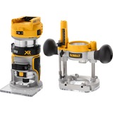 DEWALT DCW604NT-XJ fresa verticale e tagliabordi Nero, Giallo 25500 Giri/min giallo/Nero, Fixed base, Senza spazzola, Nero, Giallo, 25500 Giri/min, 6,6.35 (1/4"),8 (5/16"), 16000 Giri/min