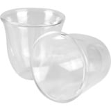 DeLonghi 5513214591 bicchiere da caffè Trasparente 2 pz trasparente, Trasparente, Vetro, 2 pz, Chiara