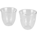 DeLonghi 5513214591 bicchiere da caffè Trasparente 2 pz, Vetro trasparente, Trasparente, Vetro, 2 pz, Chiara