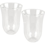 DeLonghi 5513214611 bicchiere da caffè Trasparente 2 pz 220 ml trasparente, Trasparente, Vetro, 2 pz, Chiara, 220 ml, 117 mm