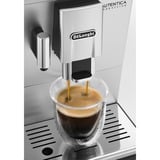 DeLonghi Autentica Cappuccino ETAM 29.660.SB Macchina per espresso, Macchina automatica argento/Nero, Macchina per espresso, Chicchi di caffè, Macinatore integrato, 1450 W, Nero, Acciaio inossidabile