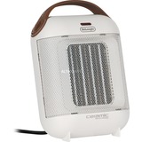 DeLonghi Capsule HFX30C18.IW Interno Marrone, Bianco 1800 W Riscaldatore ambiente elettrico con ventilatore bianco, Riscaldatore ambiente elettrico con ventilatore, Ceramica, CE, Interno, Scrivania, Pavimento, Tavolo, Marrone, Bianco