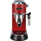 DeLonghi Dedica Style Dedica EC685.R Macchina da Caffè Manuale Espresso e Cappuccino, Compatibile con Polvere o Cialde E.S.E., Spegnimento Automatico, Serbatoio Estraibile 1.1L, 1450W, 15bar, Rosso, Macchina per espresso rosso, Compatibile con Polvere o Cialde E.S.E., Spegnimento Automatico, Serbatoio Estraibile 1.1L, 1450W, 15bar, Rosso, Macchina per espresso, 1,1 L, Cialde caffè, Caffè macinato, 1300 W, Nero, Rosso, Argento