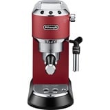 DeLonghi Dedica Style Dedica EC685.R Macchina da Caffè Manuale Espresso e Cappuccino, Compatibile con Polvere o Cialde E.S.E., Spegnimento Automatico, Serbatoio Estraibile 1.1L, 1450W, 15bar, Rosso, Macchina per espresso rosso, Compatibile con Polvere o Cialde E.S.E., Spegnimento Automatico, Serbatoio Estraibile 1.1L, 1450W, 15bar, Rosso, Macchina per espresso, 1,1 L, Cialde caffè, Caffè macinato, 1300 W, Nero, Rosso, Argento