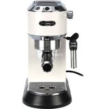 DeLonghi Dedica Style Dedica EC685.W Macchina da Caffè Manuale Espresso e Cappuccino, Compatibile con Polvere o Cialde E.S.E., Spegnimento Automatico, Serbatoio Estraibile 1.1L, 1450W, 15bar, Bianco, Macchina per espresso bianco/argento lucido, Compatibile con Polvere o Cialde E.S.E., Spegnimento Automatico, Serbatoio Estraibile 1.1L, 1450W, 15bar, Bianco, Macchina per espresso, 1,1 L, Cialde caffè, Caffè macinato, 1300 W, Nero, Argento, Bianco
