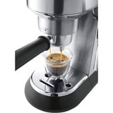 DeLonghi Dedica Style Dedica - Macchina da Caffè Manuale Espresso e Cappuccino, Polvere e Cialde ESE,1.1L, Argento (EC685.M), Macchina per espresso argento, Polvere e Cialde ESE,1.1L, Argento (EC685.M), Macchina per espresso, 1,1 L, Cialde caffè, Caffè macinato, 1300 W, Nero, Metallico, Argento
