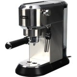 DeLonghi Dedica Style Dedica - Macchina da Caffè Manuale Espresso e Cappuccino, Polvere e Cialde ESE,1.1L, Argento (EC685.M), Macchina per espresso argento, Polvere e Cialde ESE,1.1L, Argento (EC685.M), Macchina per espresso, 1,1 L, Cialde caffè, Caffè macinato, 1300 W, Nero, Metallico, Argento