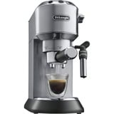 DeLonghi Dedica Style Dedica - Macchina da Caffè Manuale Espresso e Cappuccino, Polvere e Cialde ESE,1.1L, Argento (EC685.M), Macchina per espresso argento, Polvere e Cialde ESE,1.1L, Argento (EC685.M), Macchina per espresso, 1,1 L, Cialde caffè, Caffè macinato, 1300 W, Nero, Metallico, Argento