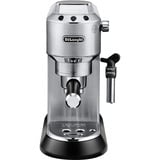 DeLonghi Dedica Style Dedica - Macchina da Caffè Manuale Espresso e Cappuccino, Polvere e Cialde ESE,1.1L, Argento (EC685.M), Macchina per espresso argento, Polvere e Cialde ESE,1.1L, Argento (EC685.M), Macchina per espresso, 1,1 L, Cialde caffè, Caffè macinato, 1300 W, Nero, Metallico, Argento