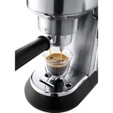 DeLonghi Dedica Style Dedica - Macchina da Caffè Manuale Espresso e Cappuccino, Polvere e Cialde ESE,1.1L, Argento (EC685.M), Macchina per espresso argento, Polvere e Cialde ESE,1.1L, Argento (EC685.M), Macchina per espresso, 1,1 L, Cialde caffè, Caffè macinato, 1300 W, Nero, Metallico, Argento