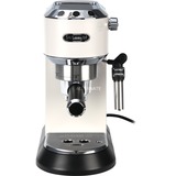 DeLonghi Dedica Style EC 685.W Semi-automatica Macchina per espresso 1,1 L bianco/argento lucido, Macchina per espresso, 1,1 L, Cialde caffè, Caffè macinato, 1300 W, Nero, Argento, Bianco