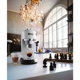 DeLonghi Dedica Style EC 685.W Semi-automatica Macchina per espresso 1,1 L bianco/argento lucido, Macchina per espresso, 1,1 L, Cialde caffè, Caffè macinato, 1300 W, Nero, Argento, Bianco