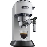 DeLonghi Dedica Style EC 685.W Semi-automatica Macchina per espresso 1,1 L bianco/argento lucido, Macchina per espresso, 1,1 L, Cialde caffè, Caffè macinato, 1300 W, Nero, Argento, Bianco