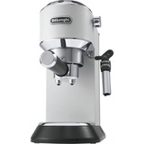 DeLonghi Dedica Style EC 685.W Semi-automatica Macchina per espresso 1,1 L bianco/argento lucido, Macchina per espresso, 1,1 L, Cialde caffè, Caffè macinato, 1300 W, Nero, Argento, Bianco