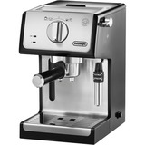 DeLonghi ECP 33.21 macchina per caffè Semi-automatica Macchina per espresso 1,1 L Nero/alluminio, Macchina per espresso, 1,1 L, Cialde caffè, Caffè macinato, 1100 W, Nero, Acciaio inossidabile
