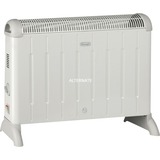 DeLonghi HCM2030 stufetta elettrica 2000 W, Livello convettore bianco/grigio, 2000 W, 700 W, 60 m³, 230 V, 50 Hz, 542 x 175 x 400 mm
