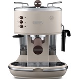 DeLonghi Icona Vintage ECOV 311.BG Semi-automatica Macchina per espresso 1,4 L beige/argento lucido, Macchina per espresso, 1,4 L, Caffè macinato, 1100 W, Bianco