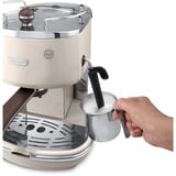 DeLonghi Icona Vintage ECOV 311.BG Semi-automatica Macchina per espresso 1,4 L beige/argento lucido, Macchina per espresso, 1,4 L, Caffè macinato, 1100 W, Bianco