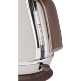 DeLonghi KBOV 2001.BG bollitore elettrico 1,7 L 2000 W Beige crema/cromo, 1,7 L, 2000 W, Beige, Acciaio inossidabile, Indicatore del livello dell'acqua, Arresto di sicurezza contro il surriscaldamento