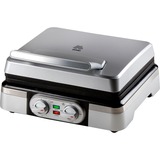 Domo DO9149W piastra per waffle 2 waffle 1400 W Argento, Cialde argento, 1400 W