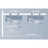 EINHELL 2255398 kit di fissaggio grigio, 8,31 kg, 1100 mm, 8,67 kg