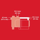 EINHELL GE-GP 1145 ECO 1100 W 4,8 bar 4500 l/h rosso/Nero, 1100 W, AC, 4,8 bar, 4500 l/h, Nero, Rosso