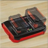 EINHELL Power-X-Twincharger 3 A Caricabatteria per interni Nero, Rosso Nero/Rosso, Nero, Rosso, Caricabatteria per interni