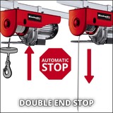 EINHELL TC-EH 500 1000 W 500 kg 230 V, Argano rosso, 500 kg, 11,5 m, 5,7 m, 5,7 m/min, 11,5 m/min, 1000 W