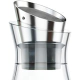 Emsa 505219 caraffa, brocca e bottiglia 1 L Acciaio inox, Trasparente trasparente/in acciaio inox, Caraffa, 1 L, Acciaio inox, Trasparente, Vetro, 4 h, Flow