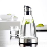 Emsa 505219 caraffa, brocca e bottiglia 1 L Acciaio inox, Trasparente trasparente/in acciaio inox, Caraffa, 1 L, Acciaio inox, Trasparente, Vetro, 4 h, Flow