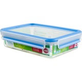 Emsa CLIP & CLOSE Rettangolare Scatola Traslucido 1 pz, Casella trasparente/Blu, Scatola, Rettangolare, Traslucido, 1 pz