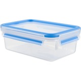 Emsa CLIP & CLOSE Rettangolare Scatola Traslucido 1 pz, Casella trasparente/Blu, Scatola, Rettangolare, Traslucido, 1 pz